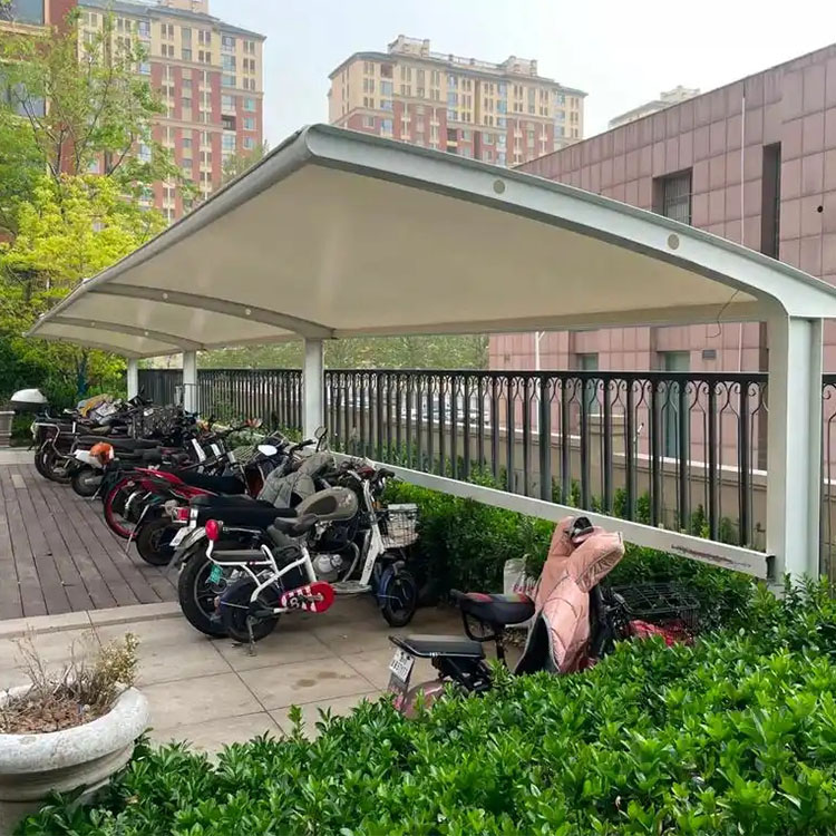 遂宁膜结构电动车棚